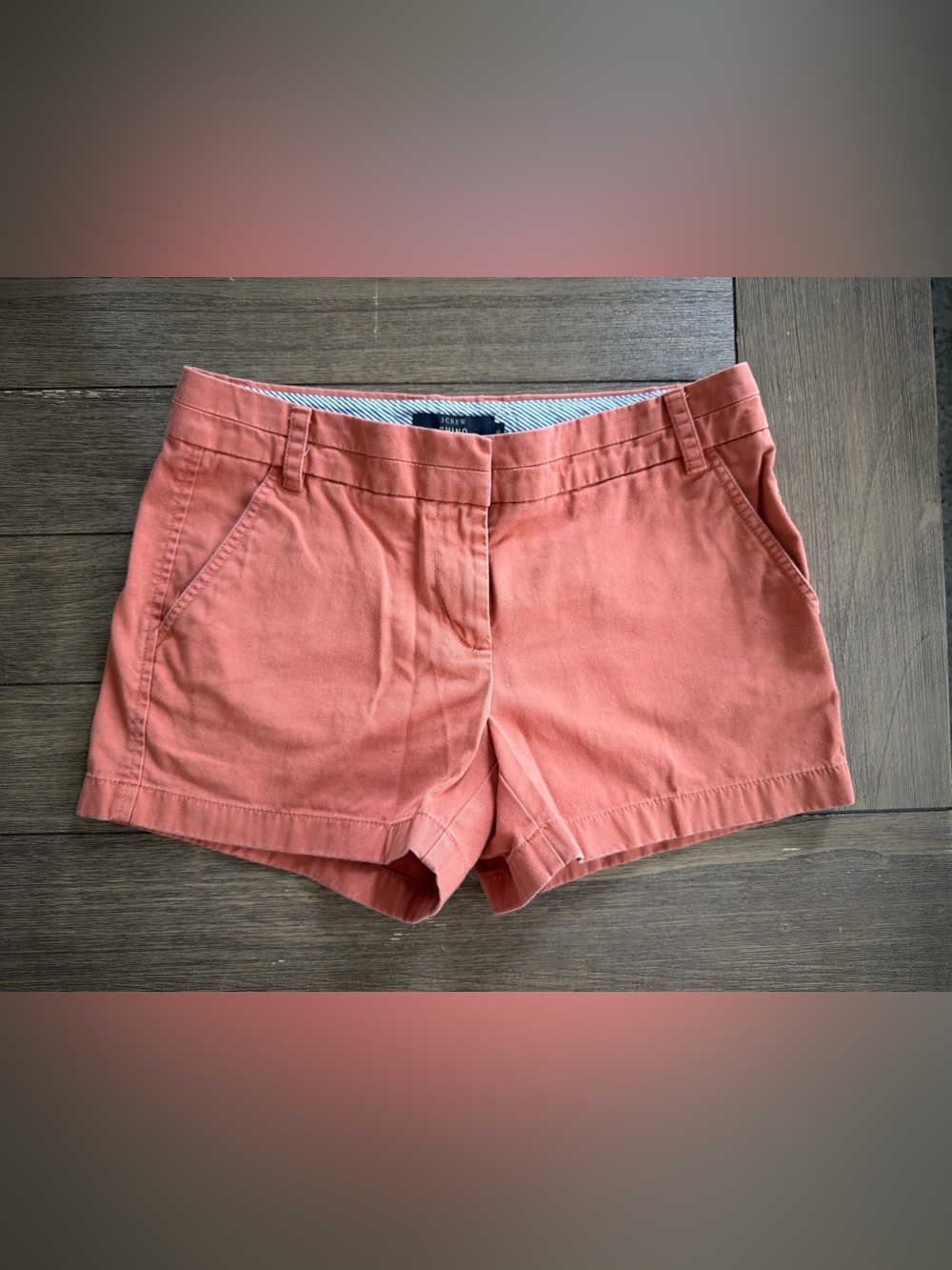 J. Crew Coral Chino Bermuda Shorts